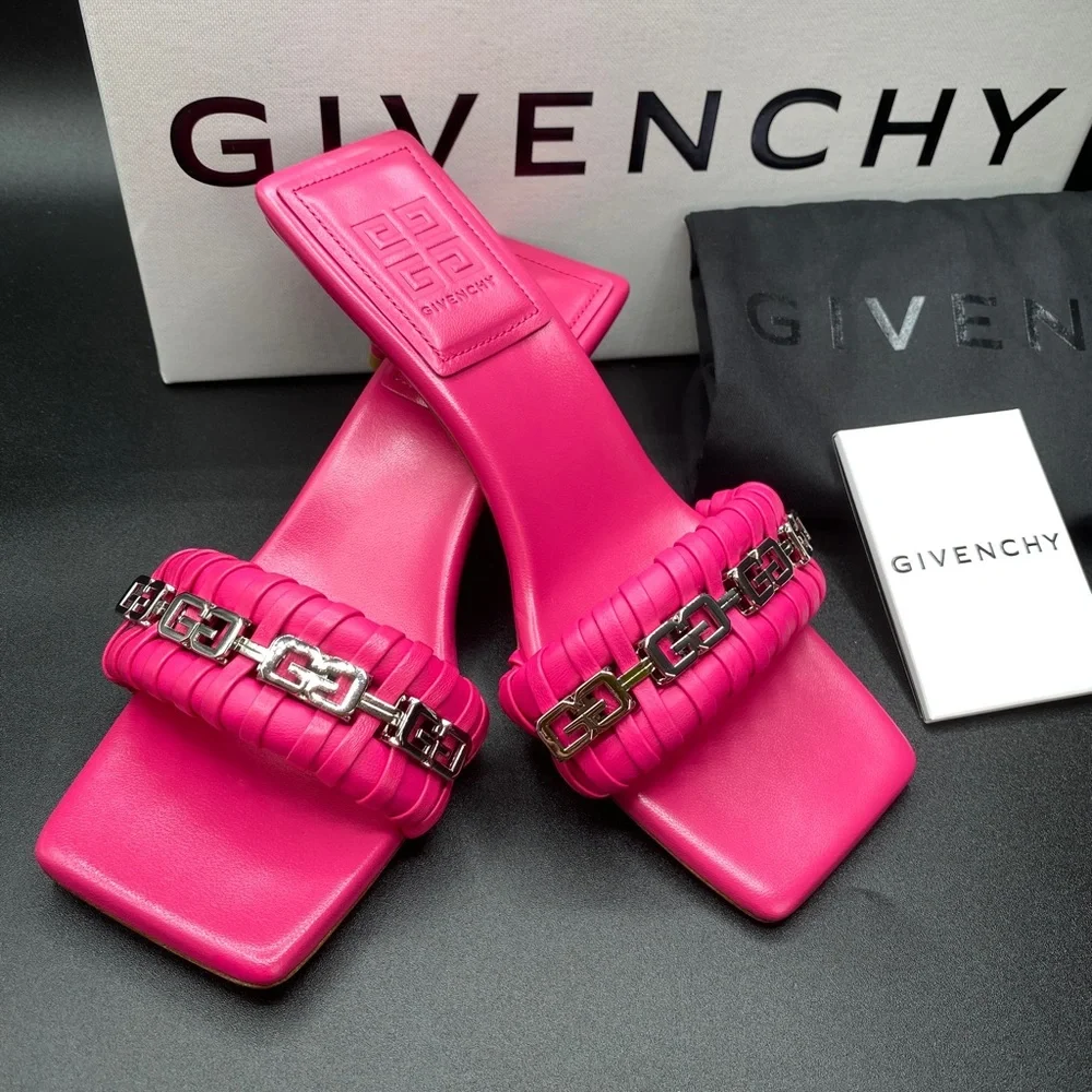 Authentic Women’s G Woven Leather Sandals SIZE 7 NWB - Picture 2 of 11